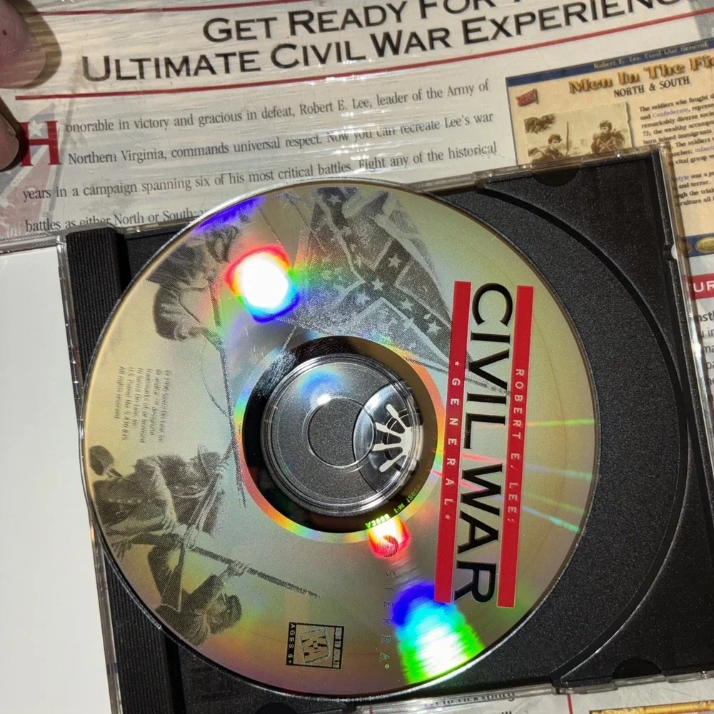 Civil War General Robert E. Lee Big Box PC CD ROM Game Windows 95 Win 3.1 New